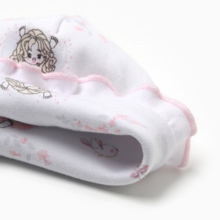 Baby hat, pink color, size 36-38 (0-1 months)-1