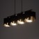 Suspended lamp TK Lighting Grant Black 4825, E27, 4x40W, 950x200 mm, black color
