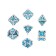 A set of cubes for D&D (Dungeons and Dragons, DND) "Game time", Series: D&D, 7 pcs, blue