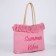 Bag - Shoper beach "Summer Vaib", 45x33x18 cm, pink color