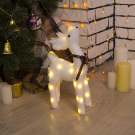 LED figure "Deer" 16 × 30 × 9 cm, phlock, batteries CR2032x2 (not in the kit), glow warm white