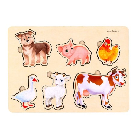 Farm animal liner, 6 inserts-1