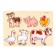 Farm animal liner, 6 inserts