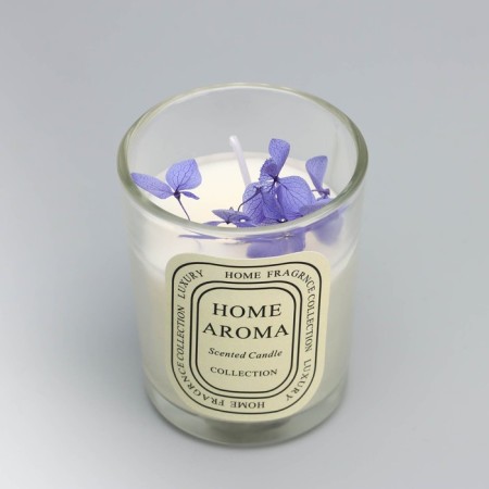 Aromatic candle in a glass "Sweet Love", lavender, 5.5x6.5 cm-2