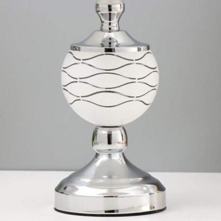 Limma table lamp E27 40W white chrome 26x26x43cm Risalux-4