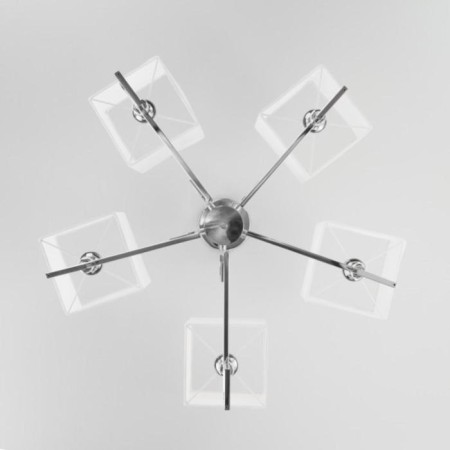 Alma chandelier, 5x40W E14, chromium color-4