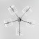 Alma chandelier, 5x40W E14, chromium color