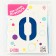 Foil ball 40 "Number 0", Blue Slim color