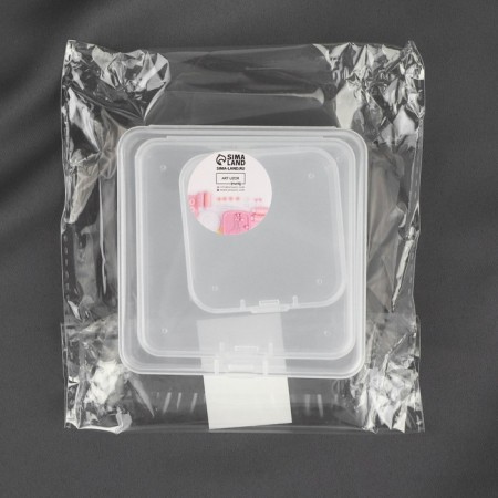 A set of containers for needlework, 3 pcs, 8.1 × 2.6 / 7.2 × 2.5 / 5.2 × 2 cm, the color is transparent-3
