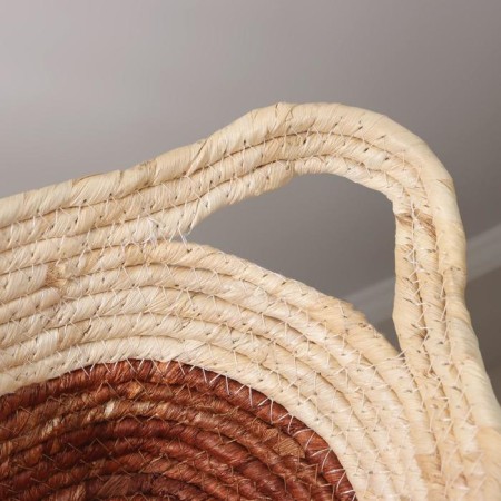 Basket wicker share "Teri", with handles, 36 × 24 × 12 cm, brown color-2