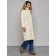 Coat insulated winter female, size 42, light-beige color