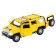 Metal machine Hummer h3 1:32 Color yellow inertia, light and sound effects, doors open