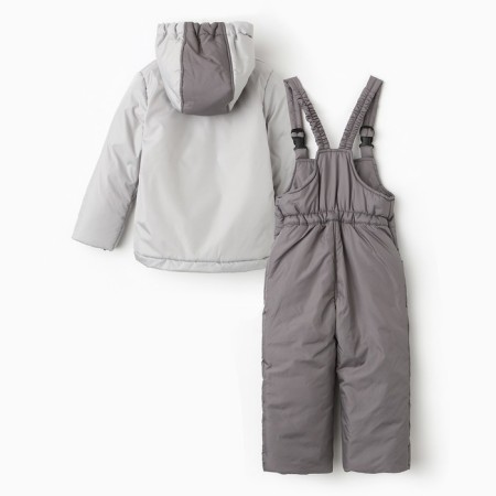 Set (jacket/semicunner) for children, pearls/gray, height 86 cm-10
