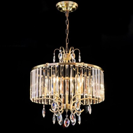 Suspended chandelier Citilux "Inga" CL335163, 48x48x120 cm, 6x60W, E14, brown color-2