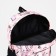 School backpack of textiles on lightning, 3 pockets, pink color