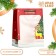 Laminated package, with the New Year window, 25 x 18 x 13 cm, red