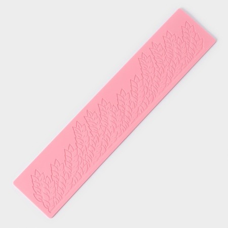 Axing rug Dalyan "Leaves", silicone, 37.5 × 8 × 0.1 cm, pink color-2