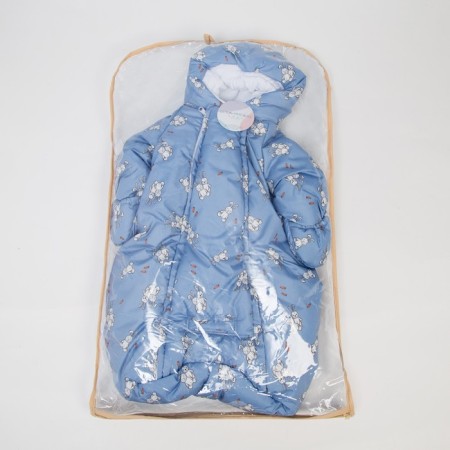 Envelope with handles (with a loop for car seats), blue color, height 68 cm-5