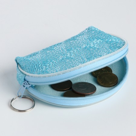 Women's wallet with lightning, blue color-3
