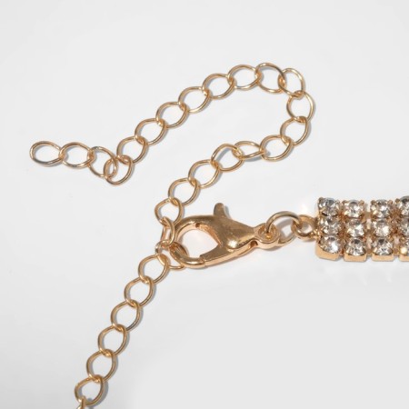 Choker "Butterfly" is large, the color is white in gold, 30 cm-1