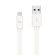 Hoco X5, USB cable - Type -C, 2.4 A, 1 m, flat, white