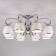 Tessa chandelier, 8x40W E14, color chrome