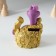 Piglite Polystone "Snake on the horseshoe" 8x7x11 cm