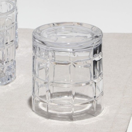 A set of low glasses "Quadro", glass, d = 8.5 cm, h = 9.5 cm, 320 ml, 6 pcs-2