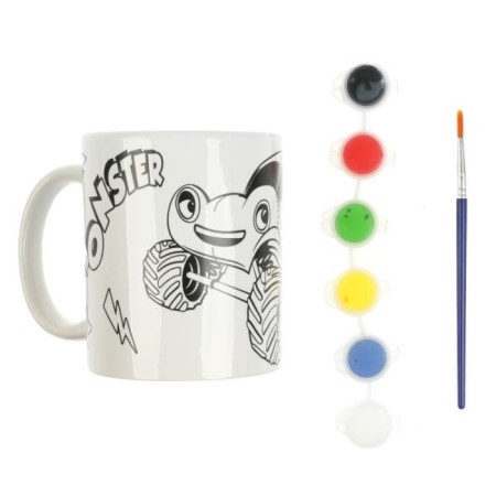 Mug for the painting "Flash", 6 acrylic paints, brush-1