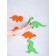 Developing set of stickers for playing in the Dinosaurian bath, 5 elements