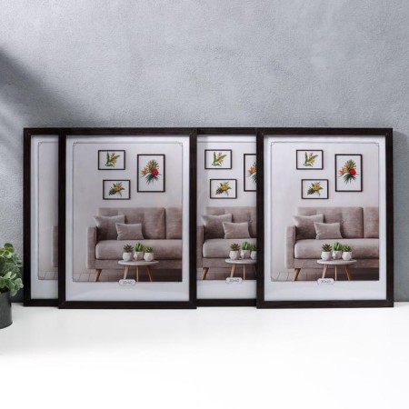Set of photo frames MDF "OfficeSpace" 30x40 cm, 4 pcs, wenge (plastic screen)