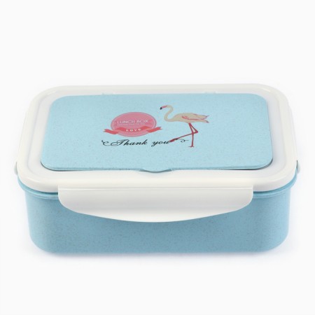 Lunch-Box "Flamingo", 1.4 l, 21.5 x 7.3 x 15 cm, blue