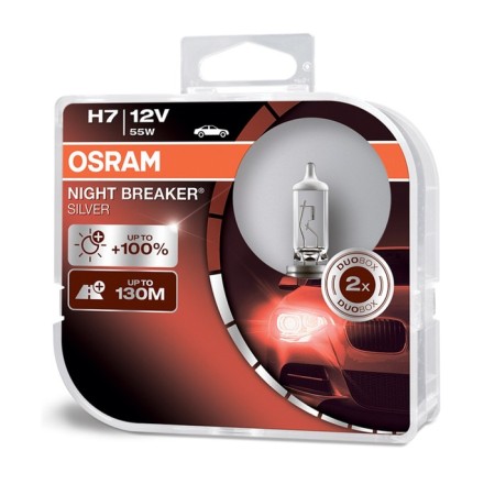 Car lamp Osram Night Breaker Silver, H7, 12 V, 55 W, + 100%, set 2 pcs-1