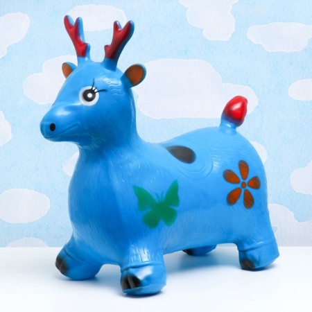 Toy - Children's "Deer" rubber inflatable, 50x27cm, blue