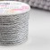Thread for weaving, d = 4 mm, 15 ± 1 m, silver color