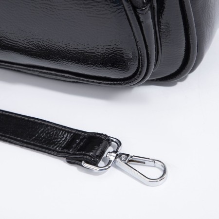 Bag Cross-Bodi with a zipper, black color-5