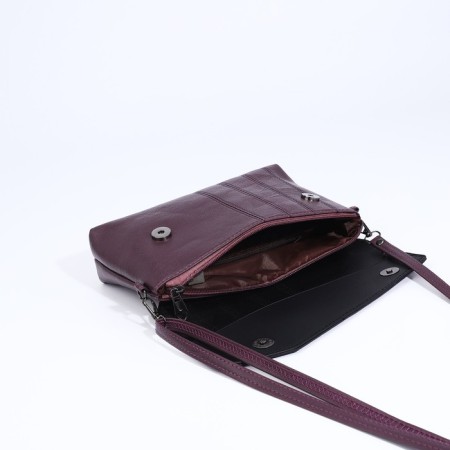 Magneta bag, long belt, purple color-7