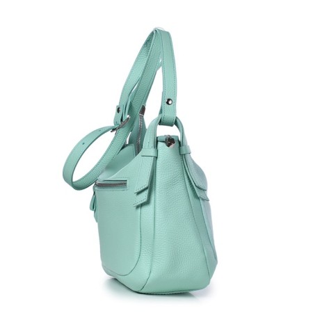 Female bag, genuine leather, 275x205x100 cm, mint-3