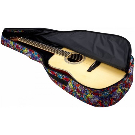 Case for the acoustic guitar Flight, FBG-2039 Graffiti, insulated (3 mm)-1