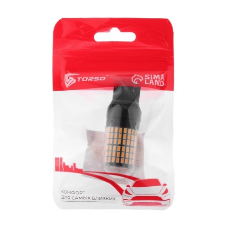 Auto Stuffing LED W21W 1156, 144 SMD, 12 V, Canbus, Light Orange-2