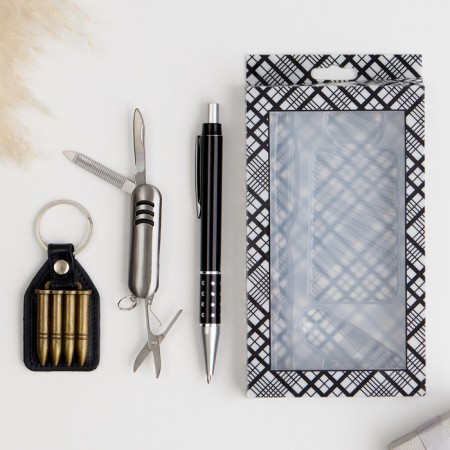 Gift set 3B1 (pen, knife 3B1, keychain)