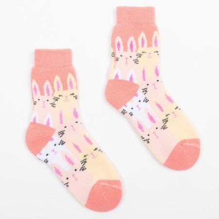 Noski children's terry, color peach, size 16-18