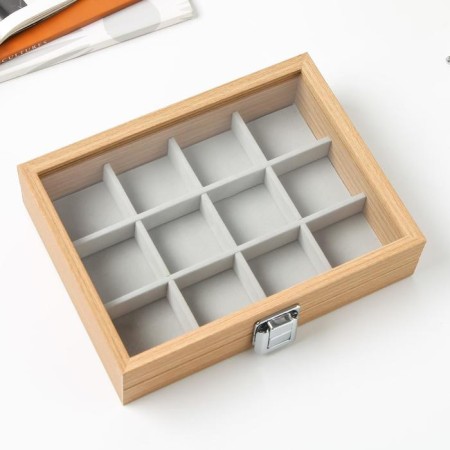 Casket wood for jewelry "Brown" 5x21x16 cm-4