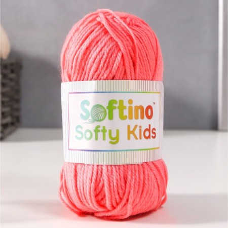 Yarn 100% acrylic "Softy Kids" 90m ± 5m 50 g color 06 salmon pink
