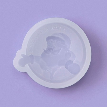 Silicone Mold for candy and chocolate "Santa Claus, Happy New Year!"-1