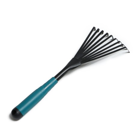 Robble small, fan, plate, 9 teeth, length 38 cm, 9 teeth, metal, plastic handle, Greengo-7