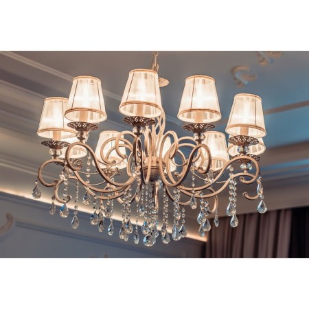 Maytoni ARM247-10-G, 10HE14, 40W, 85x85x124 cm, white color with gold-3