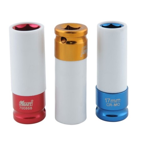A set of heads of end kraft kt700822, deep, drums, 1/2 ", 17-21 mm, 3 subjects-1