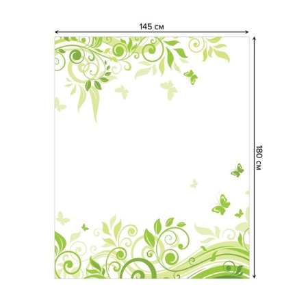 The tablecloth “Light curls”, rectangular, Saten, size 145x180 cm-1