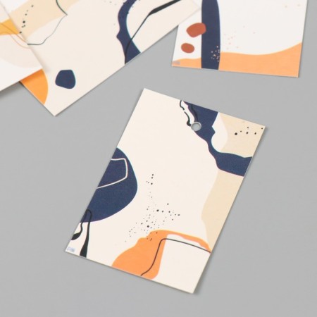 Cardboard Biro "Minimalism. Desert" set of 10 pcs (5 types) 4x6 cm-2